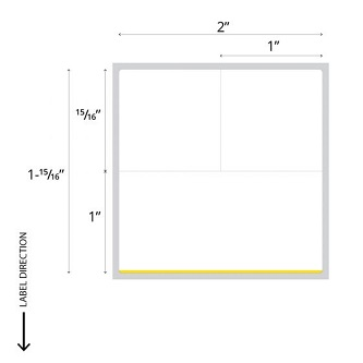 EPCTT-BKR-WYMNI CODE, PDC CONSUMABLES, DIRECT THERMAL LABEL, EPIC COMPATIBLE, PAPER,  2"X1-15/16", WHITE WITH YELLOW BORDER, 3/4" CORE,  225 PER ROLL, 1 ROLL<br />THERM LABEL EC PAPER  2"X1-15/16" WHITE<br />"CODE, PDC CONSUMABLES, DIRECT THERMAL LABEL, EPIC COMPATIBLE, PAPER,  2"X1-15/16", WHITE WITH YELLOW BORDER, 3/4" CORE,  225 PER ROLL, 1 ROLL"<br />PDC Therm Lbl 2x1.94" White Ylw 3/4" EC<br />PDC, CONSUMABLES, DIRECT THERMAL LABEL, EPIC COMPATIBLE, PAPER,  2"X1-15/16", WHITE WITH YELLOW BORDER, 3/4" CORE,  225 PER ROLL, 1 ROLL<br />PDC Direct Thermal Paper Labels, Yellow<br />PDC DT Paper Labels Ylw 2x1.93