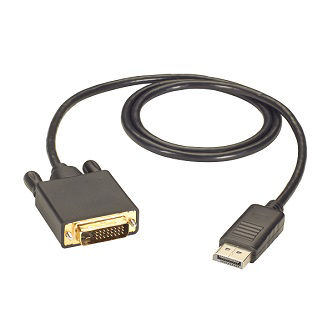 EVNDPDVI-0006-MM DP TO DVI CABLE, MALE/MALE 6FT