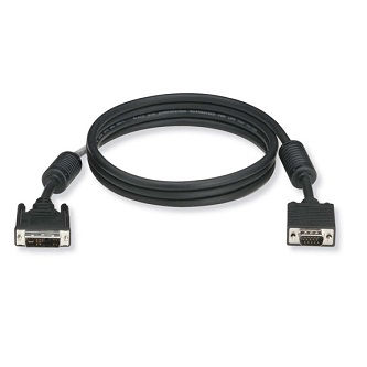 EVNDVI01-0006 DVI-A TO VGA HD15 CABLE, MALE/MALE 6FT