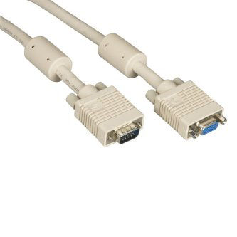 EVNPS06-0005-MF VGA VIDEO CABLE FERRITE CORE BG M/F 5FT