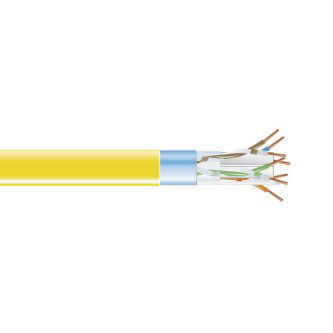 EVNSL0604A-1000 CAT6 BULK CABLE FUTP PVC YL 1000"