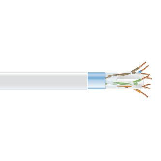 EVNSL0605A-1000 CAT6 BULK CABLE FUTP PVC WH 1000"