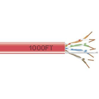 EYN849A-PB-1000 CAT5E BULK CBL UTP PVC RD 1000"