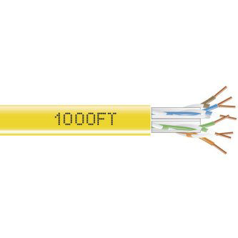 EYN872A-PB-1000 CAT6 BULK CBL UTP PVC BOX YL 1000"