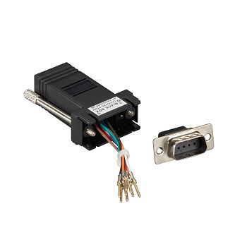 FA4509M-GY MODULAR ADAPTER DB9-M TO RJ45-F THMB GY