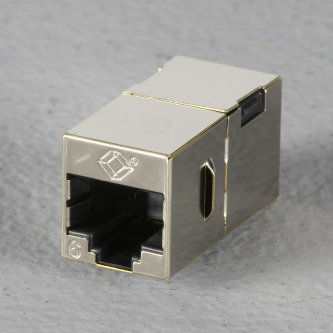 FM608 CAT6 SHIELDED STRAIGHT-PIN METAL COUPLER