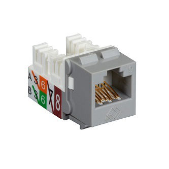 FMT633-R3-25PAK GIGATRUE2 CAT6 JACK 25 PACK GRAY