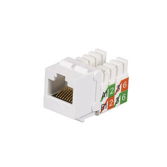 FMT929-R2 White CAT5e Unshielded Keystone Jack