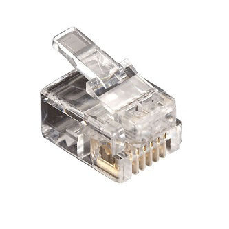 FMTP611-25PAK RJ11 UNSHIELDED MOD PLUG 6-WIRE 25PK