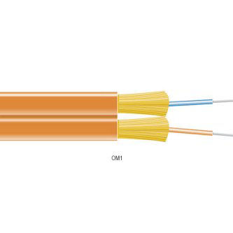 FOBC45-ZPM1-OR-02F OM1 BLK FBR ZIP CBL IN OFNR 2STR OR CST