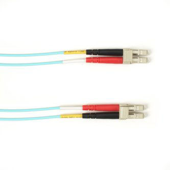 FOCMP10-001M-LCLC-AQ OM3 FIBER PATCH CABLE OFNP LC-LC AQ 1M