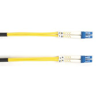 FOSM-001M-LCLC OS2 FIBER PATCH CBL OFNR PVC LCLC YL 1M