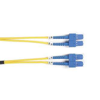 FOSM-002M-SCSC OS2 FIBER PATCH CBL OFNR PVC SCSC YL 2M