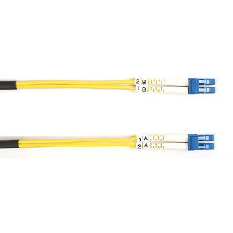 FOSM-LSZH-010M-LCLC OS2 FIBER PATCH CABLE LSZH LC-LC YL 10M