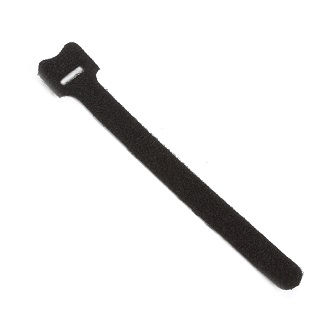 FT9260 CABLE WRAP HOOK LOOP 0.5" X 6" BK 10PK