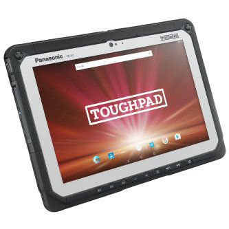 FZ-A2A001AAM Android 6.0.1, Intel Atom x5-Z8550 1.44GHz, No vPro, 10.1" WUXGA 10-pt Gloved Multi Touch, 4GB, 32GB, Intel WiFi a/b/g/n/ac, Bluetooth, 4G LTE Verizon (EM7355), Webcam, 8MP Cam, Bridge Battery, Toughbook Preferred