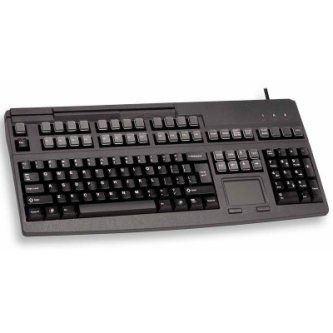 G80-8113LRAUS-2 G80-8113 Advanced Performance Keyboard (PS/2, 3-Track, US 120-Key, Touchpad and UPOS) - Color: Black G80-8113 Keyboard, Black, PS2, w/ 3 Track MSR, Touchpad, 2 barcode ports. US 120layout, 2 PS2. MX switches, 59 prog., 41 rel. keys. Cherry Tools Config SW, UPO CHERRY KEYB 120K PS2 W/MSR T1-2-3 BLK   BLACK PS/2 3 TRK US 120 KEY Touchpad, UP Cherry G80-8113 Keyboards BLACK PS/2 3 TRK US 120 KEY Touchpad, UPOS MIn Order Qty 10 G80-8113 Keyboard, Black, PS2, w 3 Track MSR, Touchpad, 2 barcode ports. US 120layout, 2 PS2. MX switches, 59 prog., 41 rel. keys. Cherry Tools Config SW, UPOS CHERRY, G80-8113, KEYBOARD, FULL-SIZE 120 KEY, BLACK, POS, 3 TRACK MSR, TOUCHPAD PS2, 2 BARCODE PORTS Features  • Enhanced US 120 Position Key Layout • 59 Programmable and 41 Relegendable Keys for Easy Layout Configuration and Quick Function Calls • Available with PS/2 and USB Interface • Keyboard Version with Touchpad Ensures Easy Cursor Navigation at Mi Cherry Black USB corded KB - Pending EOL CHE_G86_63411_BG.JPG<br />CHERRY, DIS