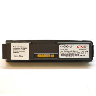 H4090-LI Replacement Battery (2330 MAH, Lithium Ion) for the Motorola WT4090 Wearable Scanners HONEYWELL BATTERIES, SYMBOL WT4090, BATTERY REPLACEMENT, 2330 MAH, LI-ION, 3.7V, OEM P/N BTRY-WT40IAB0E GTS BATTERIES,BATTERY REPLACEMENT, MOTOROLA WT4090 & WT41N0, 2330 MAH, LI-ION, 3.7V, OEM P/N BTRY-WT40IAB0E Replacement Battery (2330 MAH, Lithium Ion) for the Zebra WT4090 Wearable Scanners Honeywell Batt. Mob.Comp.Batt. BTRY,ZEBRA WT4090/41N0,2330MAH,WT40IABOE GTS BATTERIES,BATTERY REPLACEMENT, ZEBRA ENTERPRISE WT4090 & WT41N0, 2330 MAH, LI-ION, 3.7V, OEM P/N BTRY-WT40IAB0E BATT FOR SYMBOL WT4090/ WT41N0 LIION 2330 MAH OEM PN WT40IABOE GTS Replacement Battery for Motorola WT4090/WT41N0 Series devices. 2330 mAh, LiIon, 3.7 volts. OEM Part Numbers BTRY-WT40IABOH, WT40IABOH GTS Replacement Battery for Motorola WT4090"WT41N0 Series devices. 2330 mAh, LiIon, 3.7 volts. OEM Part Numbers BTRY-WT40IABOH, WT40IABOH The H4090-Li is a replacement battery used in Symbol/Motorola/Zebra WT4090 mobile computers and WT41NO terminals. 24
