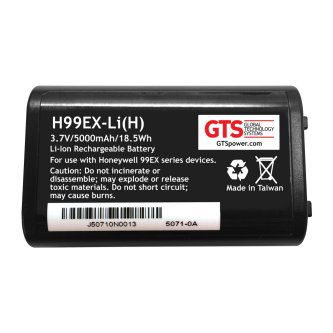 H99EX-LI-H- GTS, HONEYWELL DOLPHIN 99EX, HIGH CAPACITY BATTERY REPLACEMENT, LI-ION, 5000 MAH, 3.7V, OEM P/N 99EX-BTSC-1 BATTERY FOR HONEYWELL DOLPHIN 99EX LIION 5000 MAH OEM GTS,batt,Honeywell Dolphin99EX,ext5KmAh GTS Replacement battery for HHP Dolphin 99EX, extended capacity. 5000 mAh, LiIon. OEM Part Number 99EX-BTSC-1 GLOBAL TECHNOLOGY SOLUTIONS, GTS, MOBILE SCANNER A GLOBAL TECHNOLOGY SYSTEMS, GTS, MOBILE SCANNER AND<br />BTRY HSM 99EX 5000MAH, 99EX-BTEC-1<br />GLOBAL TECHNOLOGY SYSTEMS, GTS, MOBILE SCANNER AND PRINTER, HONEYWELL, 99EX/GX, OEM PART # 99EX-BTEC-1, CAPACITY 5000, VOLTAGE 3.7