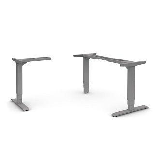 HAT3-HI-L-SI Height Adjustable Table-BASE ONLY-Silver