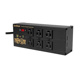 IBAR6ULTRAUSBB Isobar Surge Protector 6 Out
