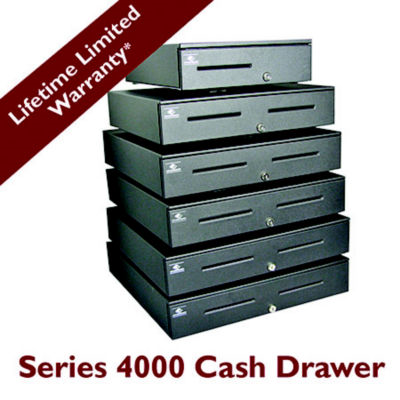JB182-BL1816-C Series 4000 Cash Drawer (Painted Front with Dual Media Slots, ParallelPRO Interface, 18 in. x 16 in. and Coin Roll Storage Till) - Color: Black  S4000, PAINTED FRONT, PARALLELINTERFACE, APG 4000 Heavy Duty Cash Drwr. S4000, PAINTED FRONT, PARALLELINTERFACE, DUAL MEDIA, CR STOR APG, S4000, 1816, CASH DRAWER, S4000, PARALLELPRO, BLACK, PAINTED FRONT, 18 X 16, 2 MEDIA SLOTS, COIN ROLL STORAGE TILL, CABLE INCLUDED