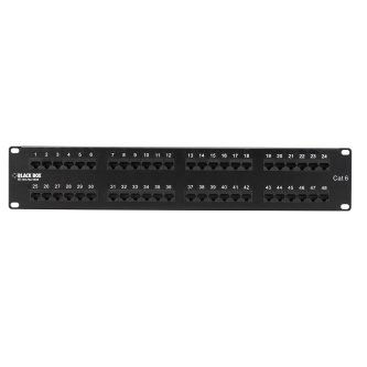 JPM648A 48PT 2U UNSHIELDED CAT6 PATCH PANEL