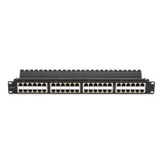 JPM806A-HD CAT5E FD-THRU PATCH PANEL 1U SHL 48PT