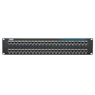 JPM806A-R2 CAT5E FD-THRU PATCH PANEL 2U SHL 48PT