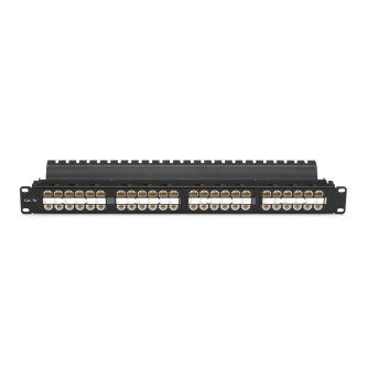 JPM810A-HD CAT5E FD-THRU PATCH PANEL 1U UNSHL 48PT