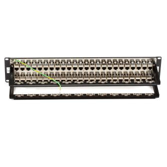 JPM816A CAT6 PATCH PANEL FD-THRU 2U SHL 48PT