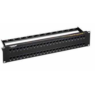 JPM820A 48PT CAT6 FD-THRU PATCH PANEL 2U UNSHL