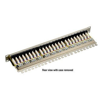 JPS60A-24 1U 24PT CAT6 SHIELDED PATCH PANEL