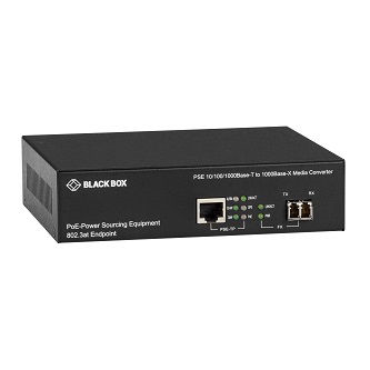 LPS500A-MM-LC-R3 GB ETH POE MED CNV COP 1000MB MM .3KM LC