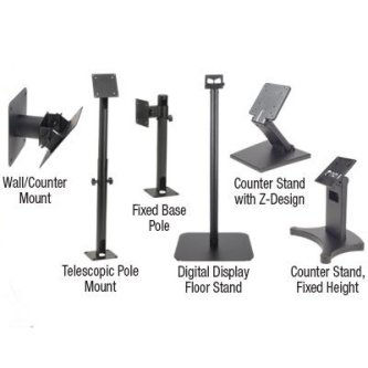 MMFPSL96W204 MMF, TRANSACTION TERMINAL STAND, WHEELCHAIR ACCESSIBLE MOUNT, CENTER CABLE ROUTING, FOR INGENICO ISC250 Whlchair.Mnt-Ingenico iSC250-CenterCbl Wheelchair Accessible Mount - Payment Terminal (Center Cable Routing) -  Compatible with Ingenico iSC250