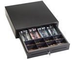 MMFVL1616E04KA MMF, CASH DRAWER, VAL-U LINE, 16W X 16D X 4H, PRINTER DRIVEN, 5 BILL / 8 COIN TILL, BLACK, KEYED ALIKE, CABLE NOT INCLUDED, USES SAME VALU-LINE ACCESORIES AS OLD MODELS VAL-U-LINE 16X16, BLACK, 5B/8C*SPECIALTY