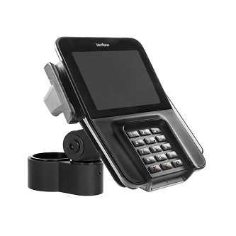 MNPA10-M400-MX915-104 Payment Terminal Device Adapter w/Yoke<br />HAT DESIGN WORKS, PAYMENT TERMINAL HOLDER FOR POLES.  TILT, ROTATE OR AFFIX IN PLACE. SUPPORTS VERIFONE MX915, M925, M400, M440 PTS. YOKE COMPATIBLE W/ MODULAR NOW, 9183, 9189, 9230 AND 1-3/4 INCH OD