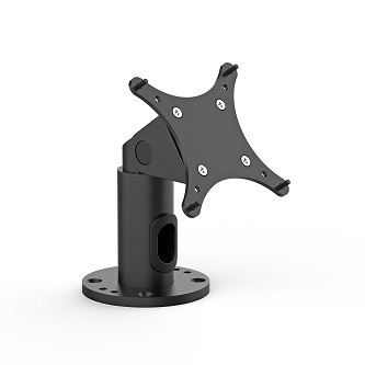MNPL10-04SB HAT DESIGN WORKS, MODULAR NOW COMPACT SURFACE MOUNT WITH 75/100 MM VESA. 4" HEIGHT WITH MINIMAL FOOTPRINT.  FOR NO-BOLT, FREESTANDING SOLUTION, ADD MNMT10-FSMB, MNMT10-TRP-FSMB OR MNMT10-SM-FS14X14B,<br />Modular Now 4" Surface Mount Pole Kit wi