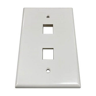 N042AB-002-IVG WALL PLATE 2-PORT SINGLE-GANG