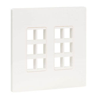 N080-212 Keystone Wall Plate 12Port Cat