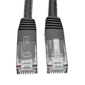 N200-003-BK Cat6 Cable (RJ45 M/M),PoE,Black,3 ft.
