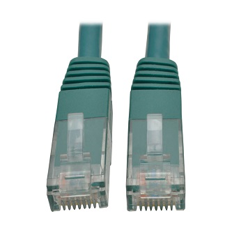 N200-020-GN Cat6 Cable (RJ45 M/M),PoE,Green,20 ft.