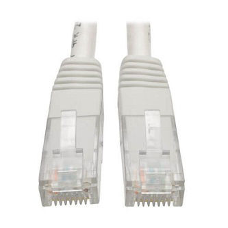 N200-020-WH Cat6 Cable (RJ45 M/M),PoE,White,20 ft.