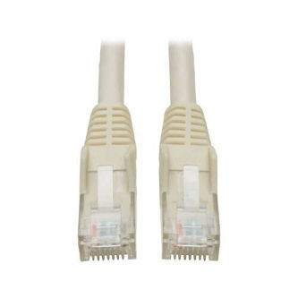 N201-002-WH Cat6 Cable (RJ45 M/M),PoE,White,2 ft.
