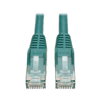 N201-003-GN Cat6 Cable (RJ45 M/M),PoE,Green,3 ft.