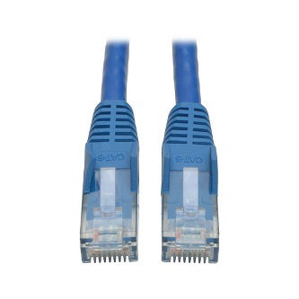 N201-004-BL Cat6 Cable (RJ45 M/M),PoE,Blue,4 ft.