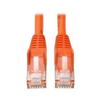 N201-007-OR Cat6 Cable (RJ45 M/M),PoE,Orange,7 ft.