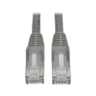 N201-020-GY Cat6 Cable (RJ45 M/M),PoE,Gray,20 ft.