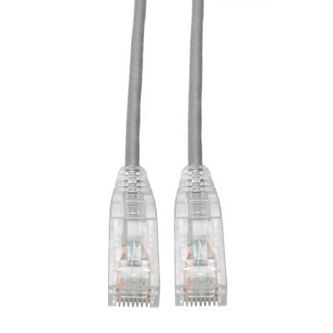 N201-S07-GY Cat6 Cable (RJ45 M/M),PoE,Gray,7 ft.