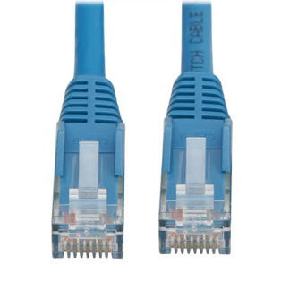 N201L-01M-BL Cat6 Cable (RJ45 M/M),PoE,Blue,3.3 ft.
